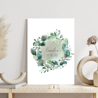 Eukalyptus Geburtsposter - Personalisiert