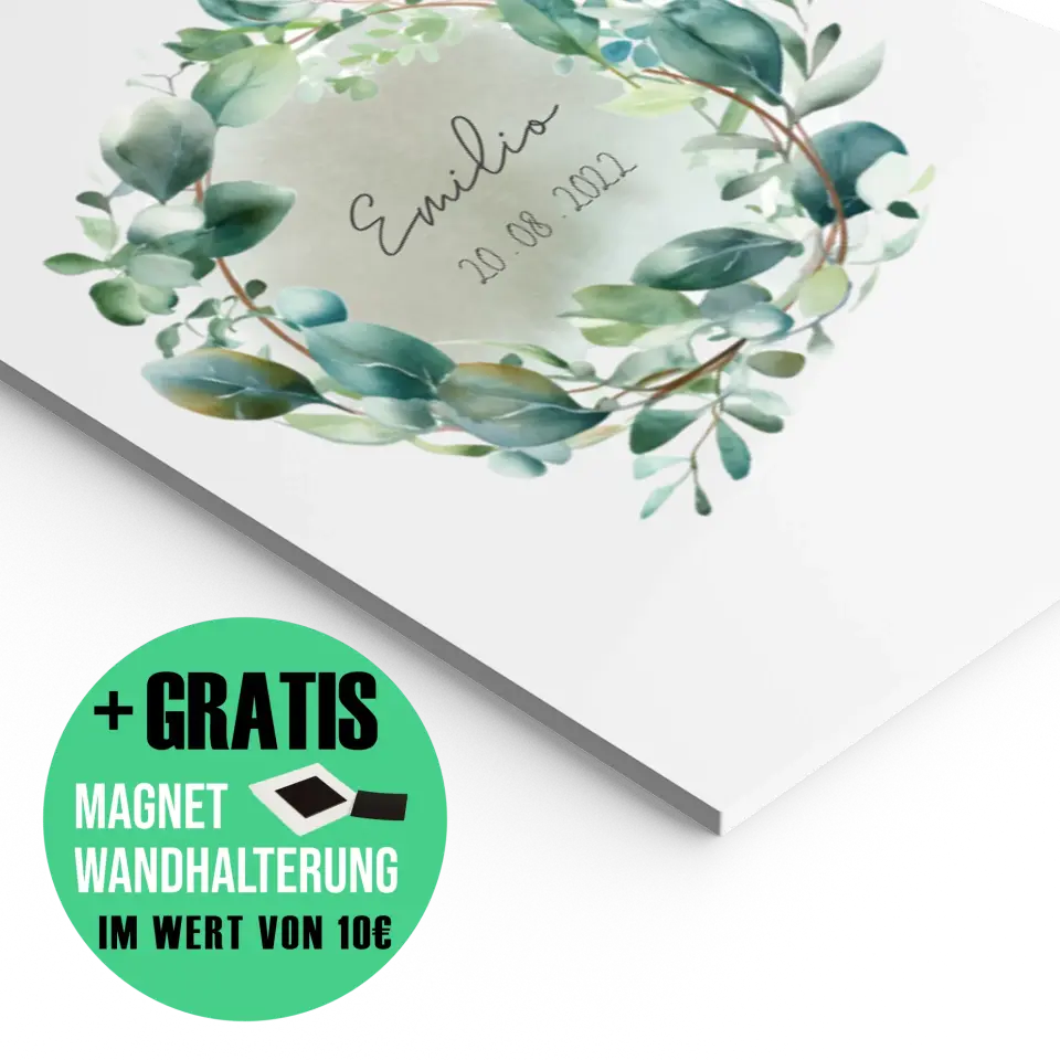 Eukalyptus Geburtsposter - Personalisiert