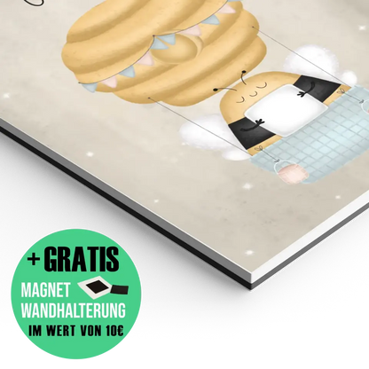 "Biene im Heißluftballon" - Personalisiert