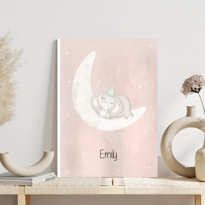 "Babyfant mit Kumpelhase" - Personalisiert