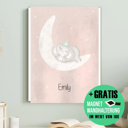 "Babyfant mit Kumpelhase" - Personalisiert