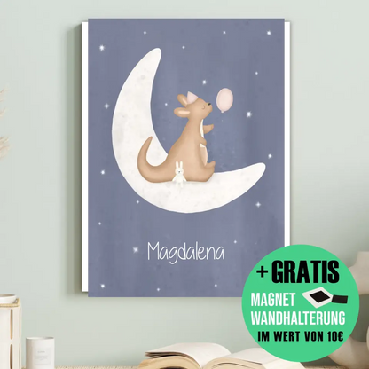 "Kangaroo mit Kumpelhase" - Personalisiert