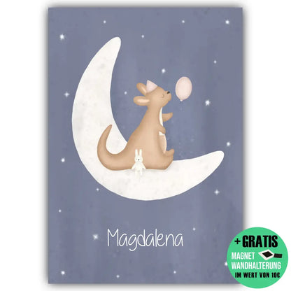 "Kangaroo mit Kumpelhase" - Personalisiert