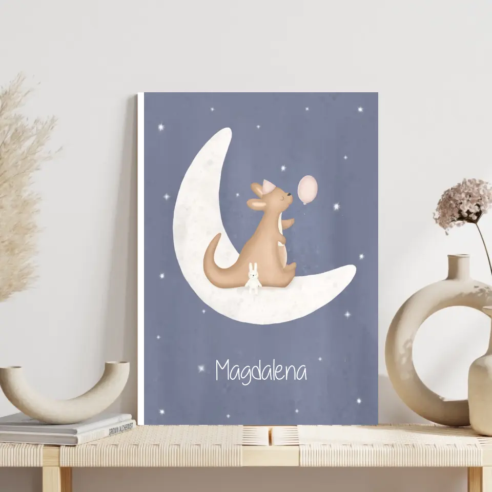 "Kangaroo mit Kumpelhase" - Personalisiert