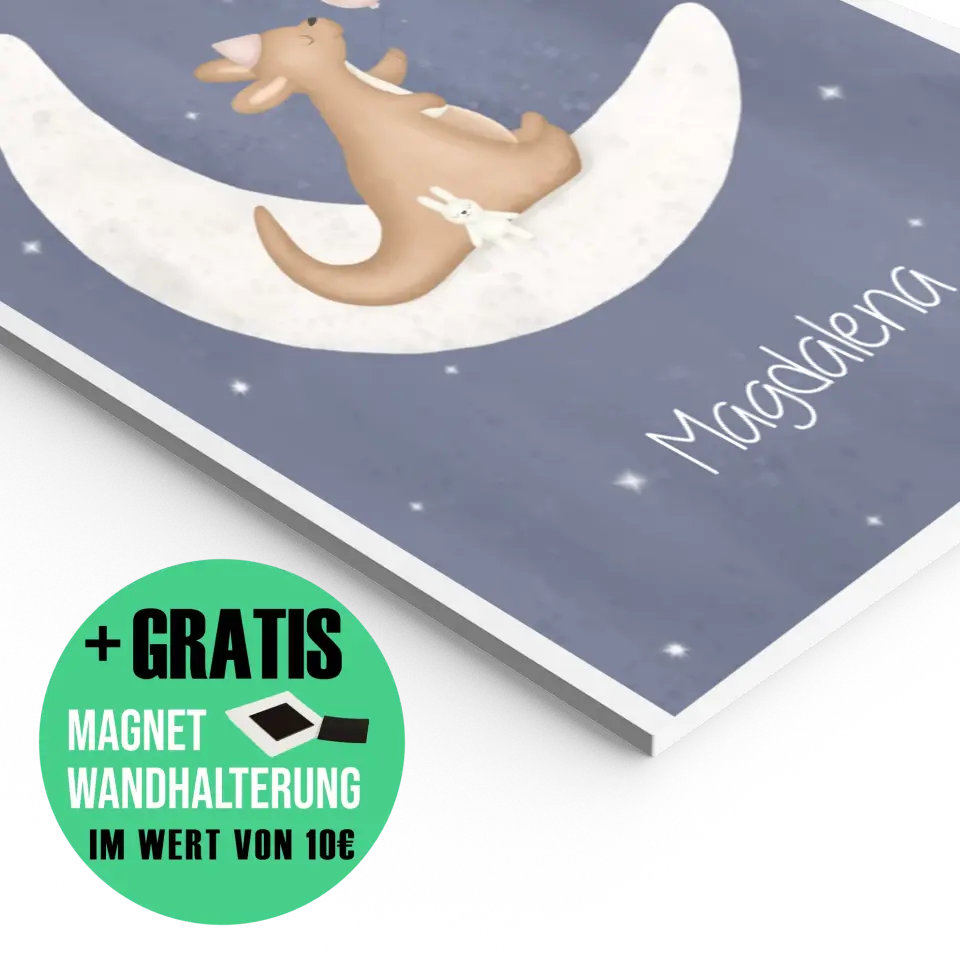 "Kangaroo mit Kumpelhase" - Personalisiert