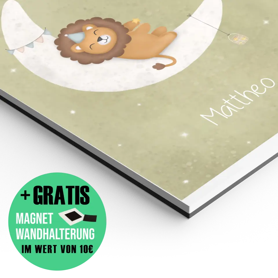"Löwe auf dem Halbmond" - Personalisiert