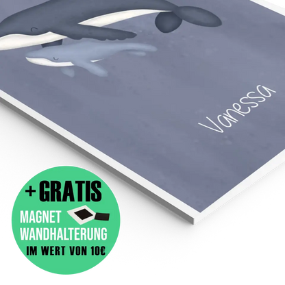 "Babywal im großen Ozean" - Personalisiert