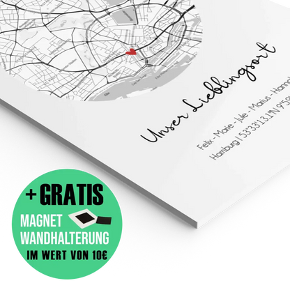 "Lieblingsort" Karte - Personalisiert