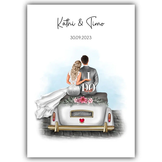 "I DO" - Hochzeitsgeschenk Personalisiert