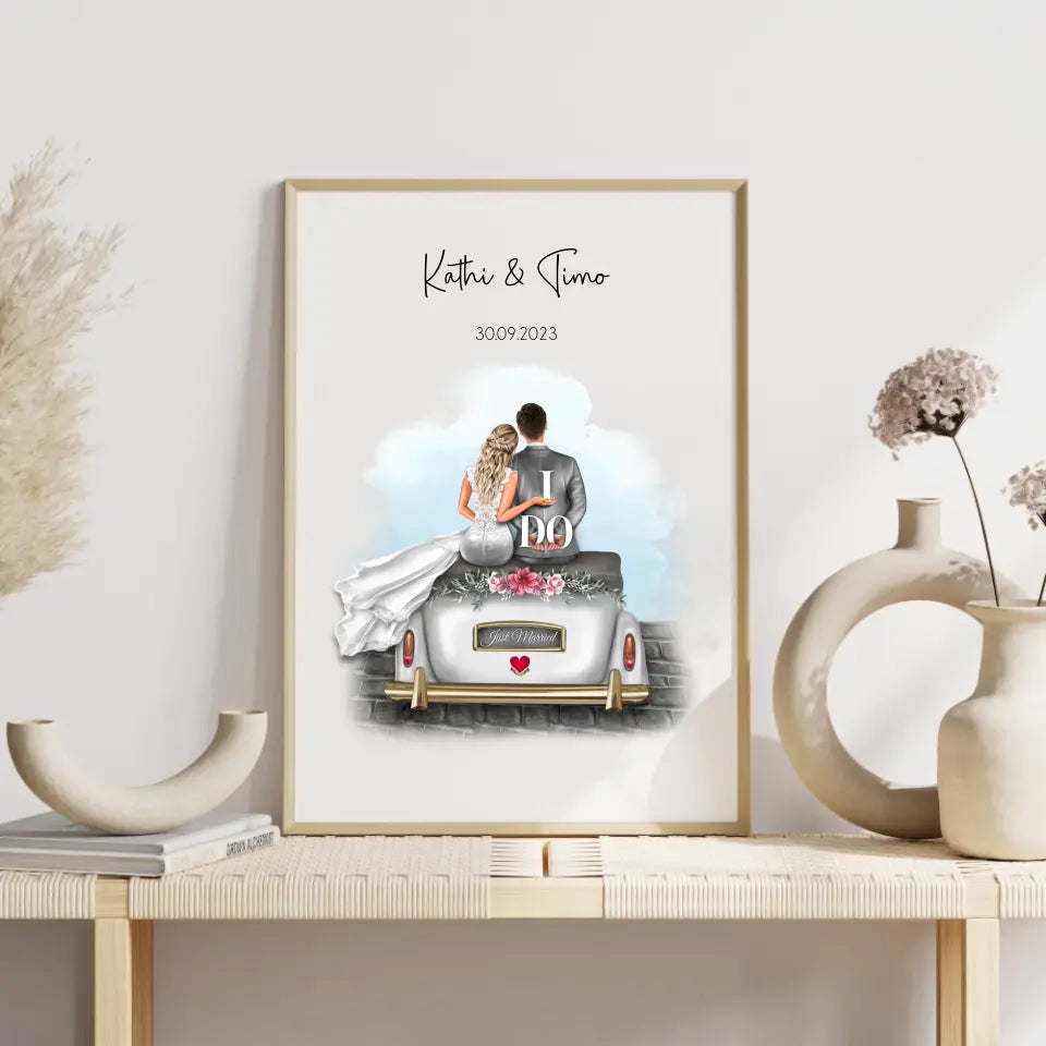 "I DO" - Hochzeitsgeschenk Personalisiert