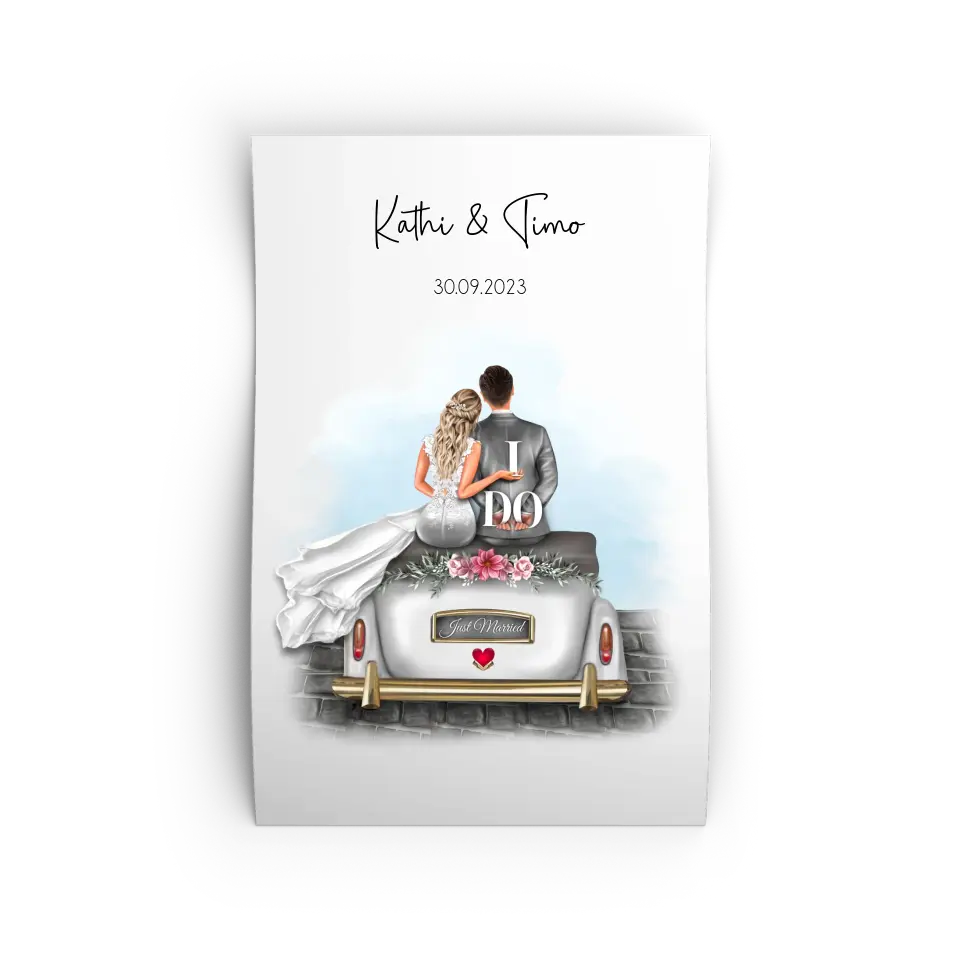 "I DO" - Hochzeitsgeschenk Personalisiert