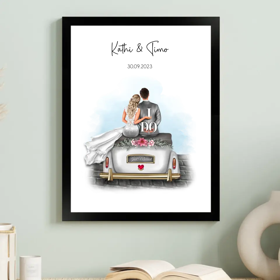 "I DO" - Hochzeitsgeschenk Personalisiert