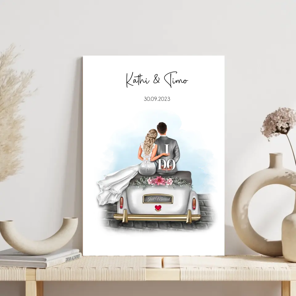 "I DO" - Hochzeitsgeschenk Personalisiert
