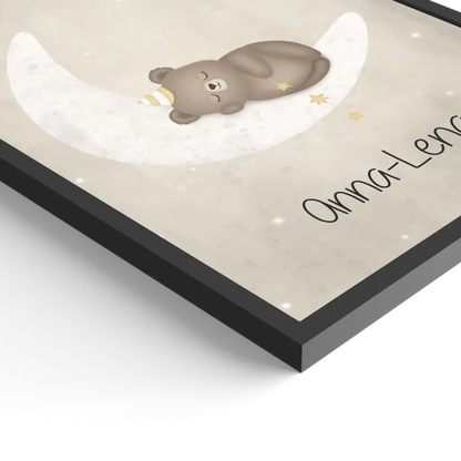 "Bär auf Halbmond" - Personalisiert