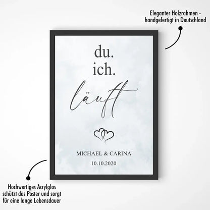 "Du. Ich. Läuft." - Personalisiert