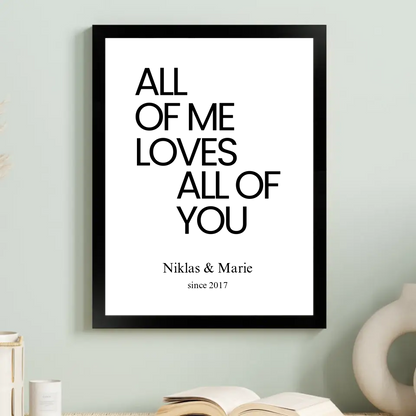 "ALL OF ME" - Personalisiert