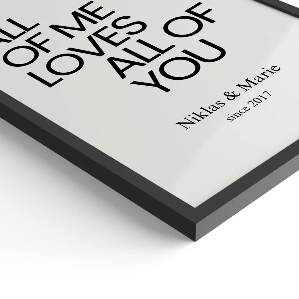 "ALL OF ME" - Personalisiert