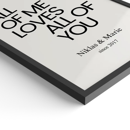 "ALL OF ME" - Personalisiert