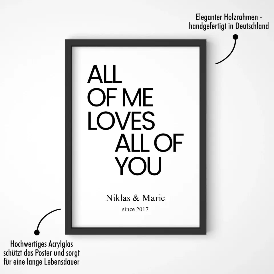 "ALL OF ME" - Personalisiert
