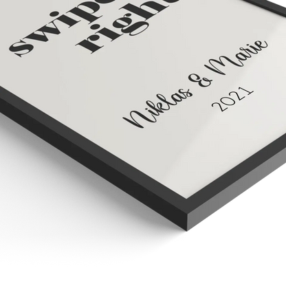 "we swiped right" - Personalisiert