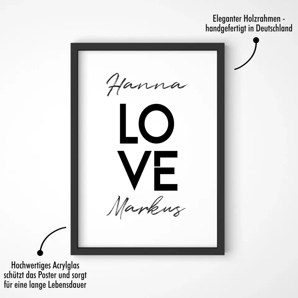 "LOVE" - Personalisiert