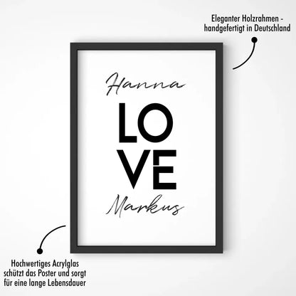 "LOVE" - Personalisiert