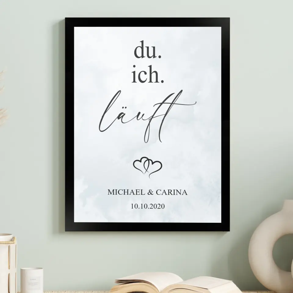 "Du. Ich. Läuft." - Personalisiert