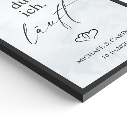 "Du. Ich. Läuft." - Personalisiert