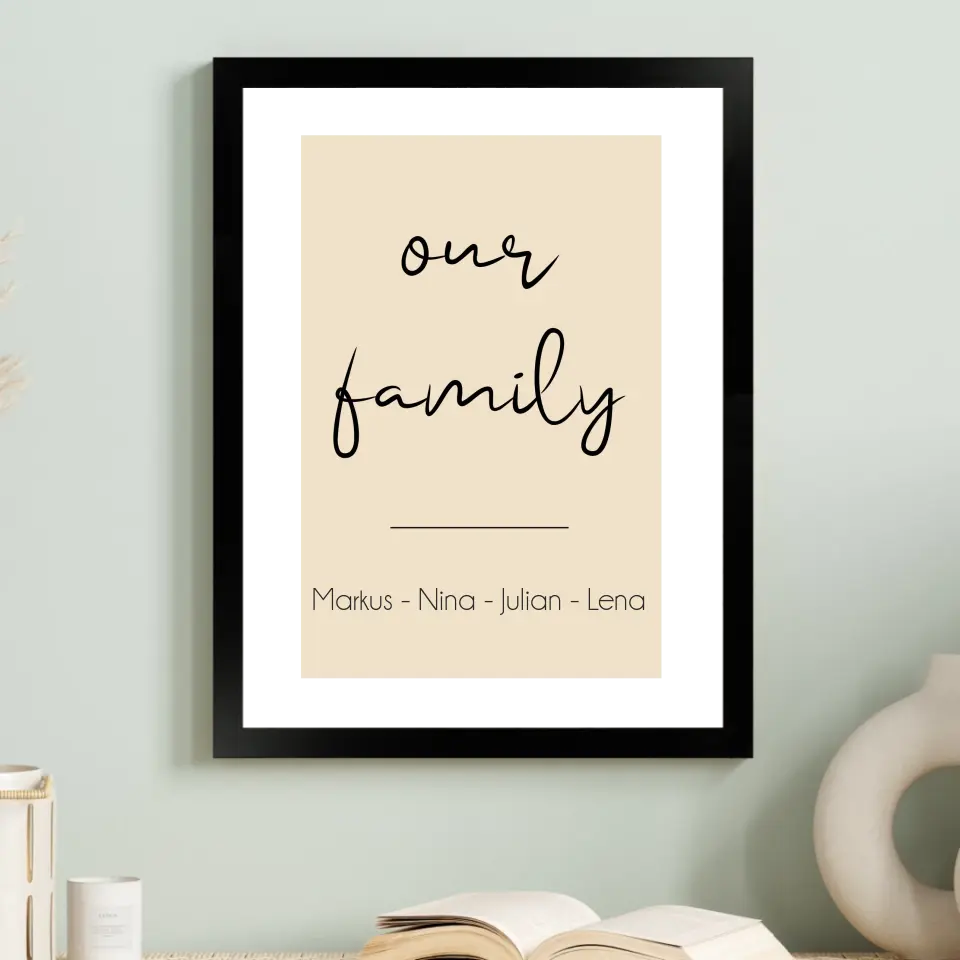 "Our Family" - Personalisiert