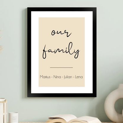 "Our Family" - Personalisiert