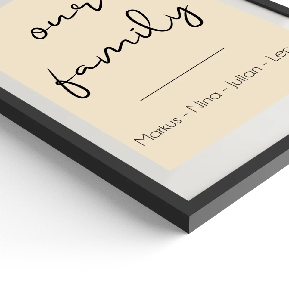 "Our Family" - Personalisiert