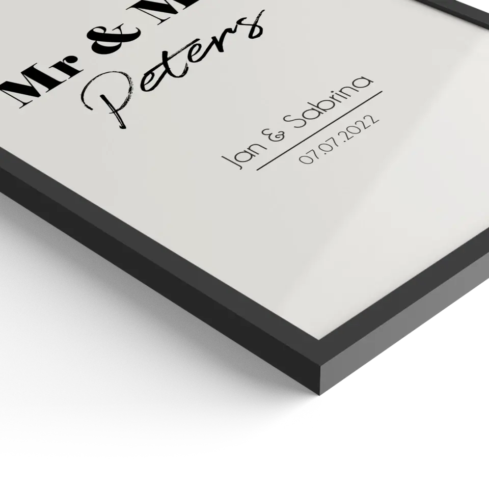 "Mr. & Mrs." - Personalisiert