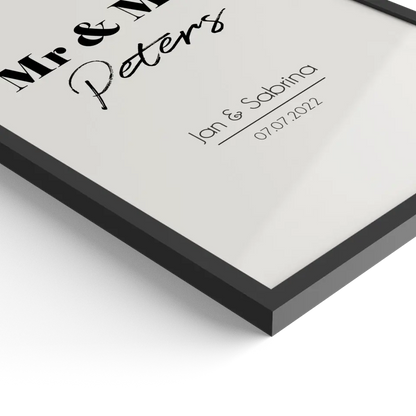"Mr. & Mrs." - Personalisiert