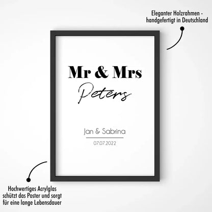 "Mr. & Mrs." - Personalisiert