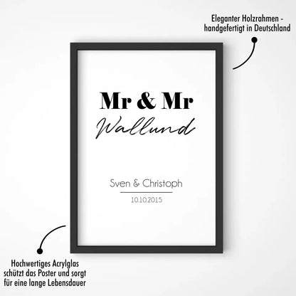 "Mr. & Mr." - Personalisiert