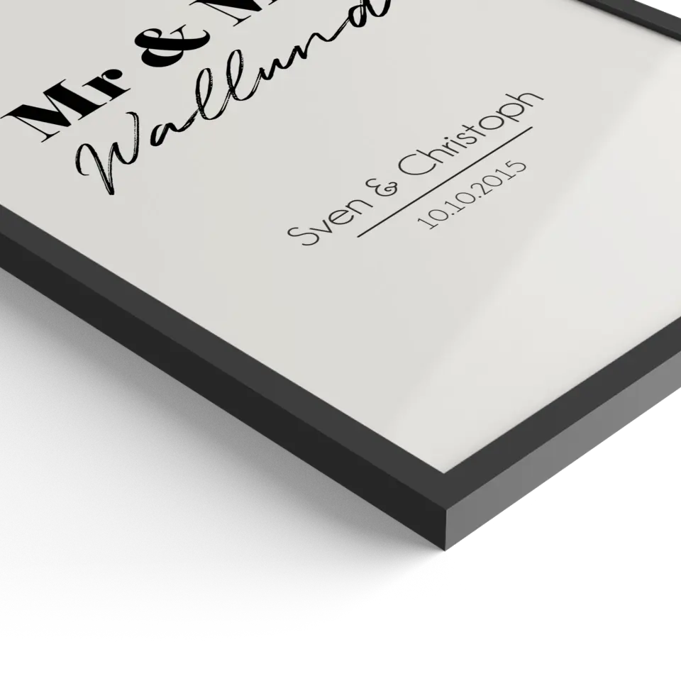 "Mr. & Mr." - Personalisiert