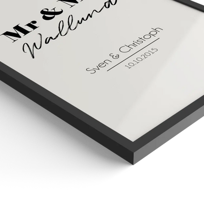 "Mr. & Mr." - Personalisiert