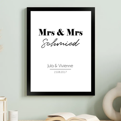 "Mrs. & Mrs." - Personalisiert