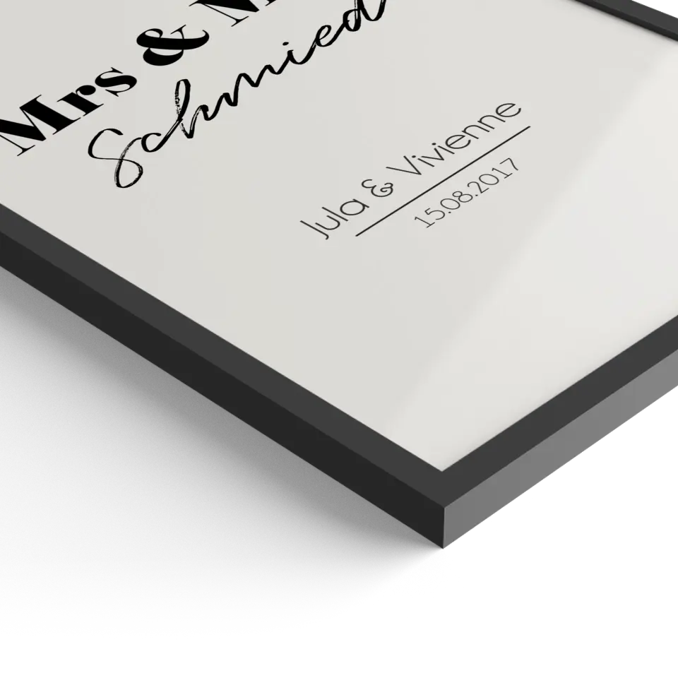 "Mrs. & Mrs." - Personalisiert