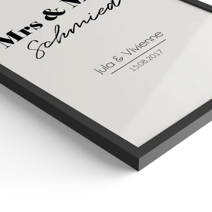 "Mrs. & Mrs." - Personalisiert