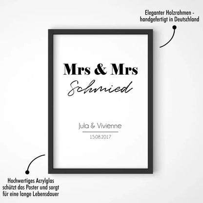 "Mrs. & Mrs." - Personalisiert