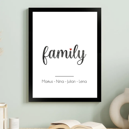 "Family: Marmor Look" - Personalisiert