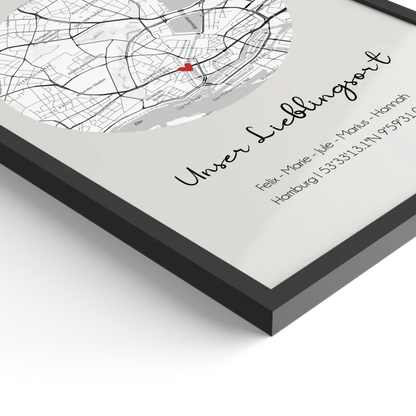 "Lieblingsort" Karte - Personalisiert