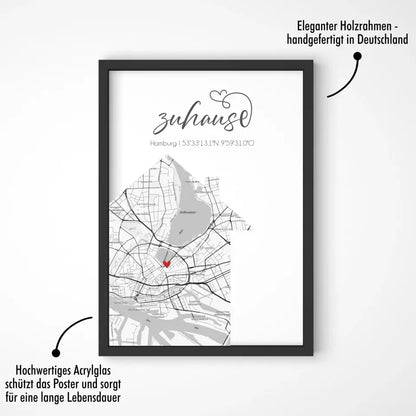 "Zuhause" als Karte - Personalisiert