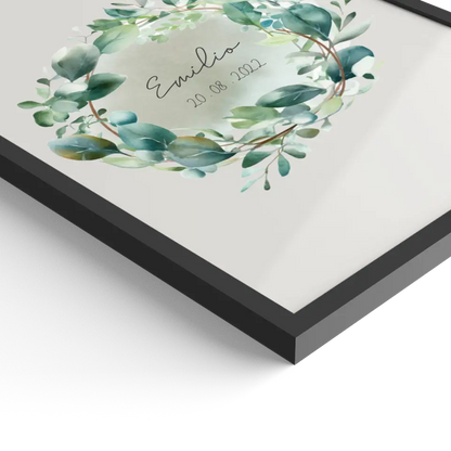 Eukalyptus Geburtsposter - Personalisiert