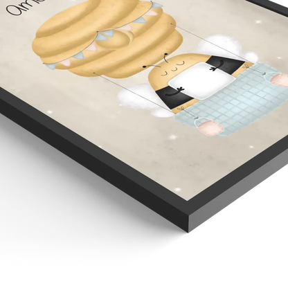 "Biene im Heißluftballon" - Personalisiert