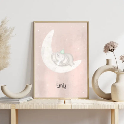 "Babyfant mit Kumpelhase" - Personalisiert