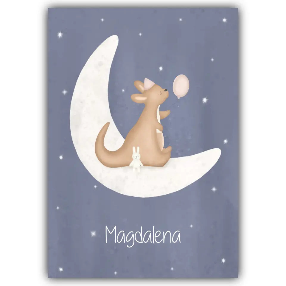 "Kangaroo mit Kumpelhase" - Personalisiert