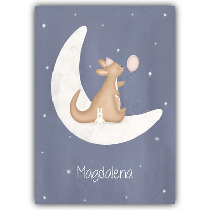 "Kangaroo mit Kumpelhase" - Personalisiert