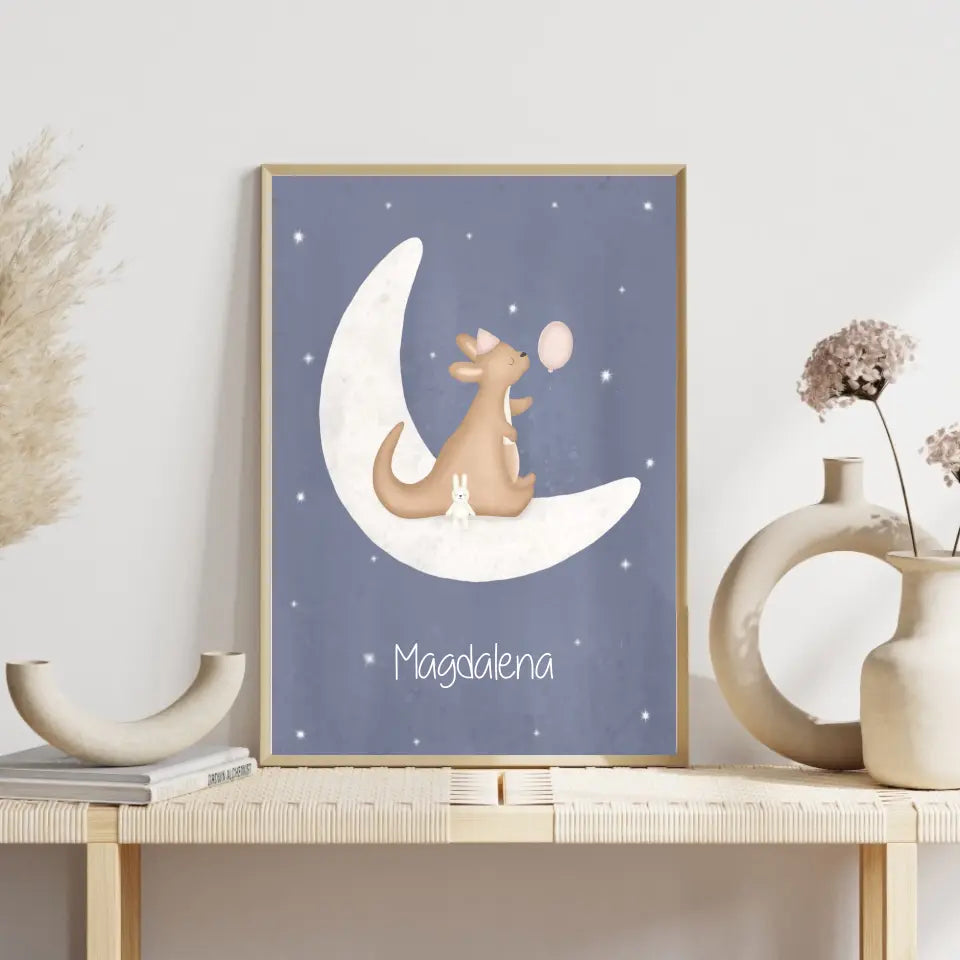 "Kangaroo mit Kumpelhase" - Personalisiert